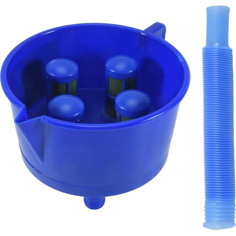 Trichterförmiger Öl-/Wasserabscheider mit vier Filterelementen für Diesel- und Benzinmotoren. Montagezubehör für Kraftstofffilter. (1/5)