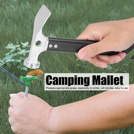 Marteau de Camping Outils Malle Remover Alliage Aluminium Mini Portable pour Tirer Pic Piquet de Tente et l'Hammer (1/5)