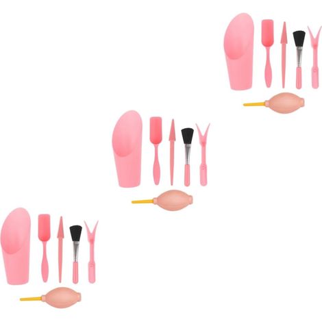 3ensembles Mini Outils De Jardinage Pelle Souffleur Brosse Et Outil De Transplantation pour Plantes Succulentes Couleur Rose (1/5)
