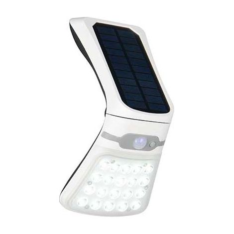 Applique murale solaire d'extérieur à LED, lumière blanche, capteur, indirecte, H 22 cm (1/5)