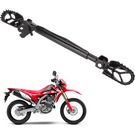 Ein Paar robuste, schwarze, rutschfeste Pedale + Spikes für Offroad-Motorräder (1/5)
