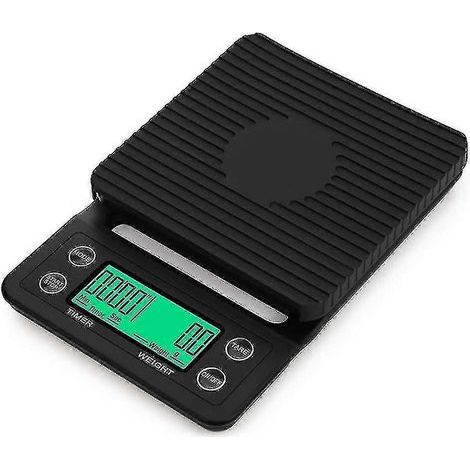Kaffeewaage mit Timer und Tara-Funktion für hochpräzise Messungen von 5000 g / 0,1 g in Gramm, Millilitern und Unzen (1/5)