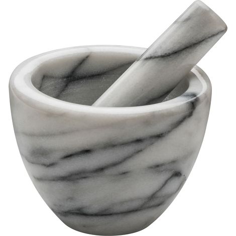 Premier Housewares White Marble Mortar and Pestle (1/3)
