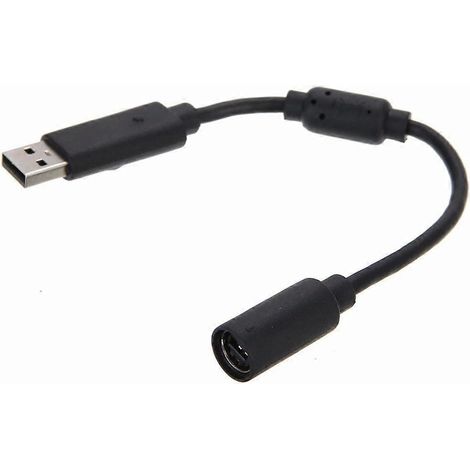 Adaptateur de câble d'extension USB détachable compatible avec manette de jeu filaire Xbox 360 (1/4)