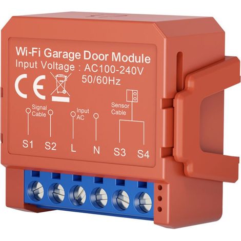 Ouvre-porte de garage intelligent Concentrateur Wi-Fi compact avec contrôle Alexa et Google Home Alertes de porte en temps réel pour une sécurité renforcée Design compact pour une installation faci (1/4)