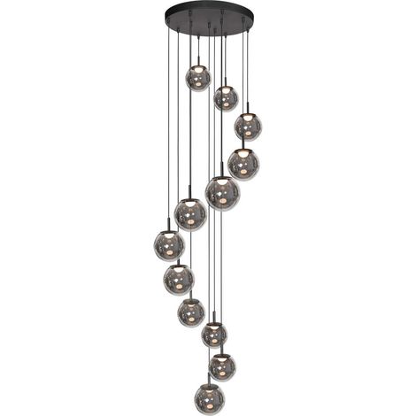 Steinhauer - lámpara colgante - Bollique - negro - metal - Ø 60cm