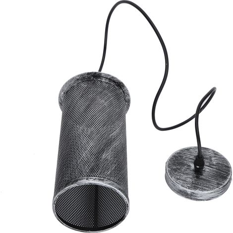 Abat-jant métallique style industriel E27 pour bar café, gris rétro, tension AC85-265V