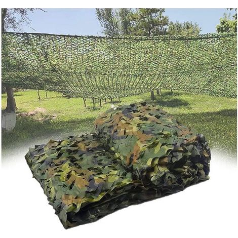Filet de camouflage - - 2x3 M - Polyester Oxford 150D - Léger - Feuillage 3D