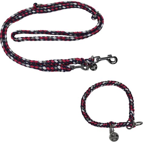 EQuest Halsband & Führleine Ultimo für Hunde im Set - Pink Lady, 55 cm