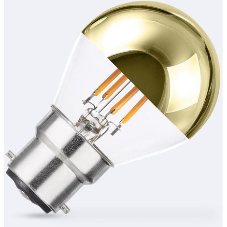 Ampoule Filament LED B22 4W 400 lm G45 Gold Reflect No Flicker 2200K Super chaud