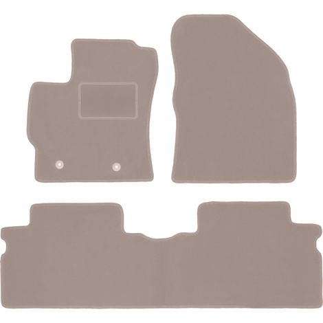 Tapis en velours beige pour : Toyota Auris I à hayon (2006-2013) (1/5)