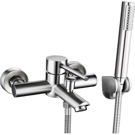 Conjunto grifo bañera con ducha monomando CHACAO cromado (1/2)