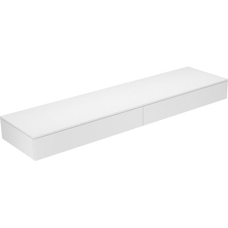 Keuco Edition 400 Buffet 31770, 2 tiroirs, 2100 x 199 x 535 mm, Corps/Avant: Peinture texturée cachemire / Peinture texturée cachemire - 31770450000 (1/2)