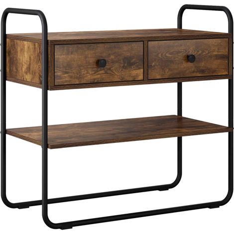 Tavolo consolle Rovere Fumo 80 x 40 x 75 cm vidaXL