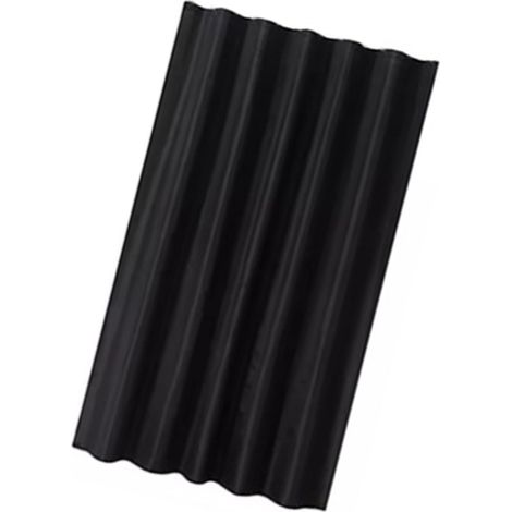 Rideau de douche noir pur, en polyester épais et imperméable, pour salle de bain, 200 x 200 cm (1/5)