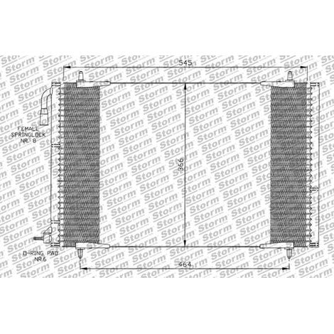 Condenseur de climatisation compatible Peugeot 206 3/5 portes