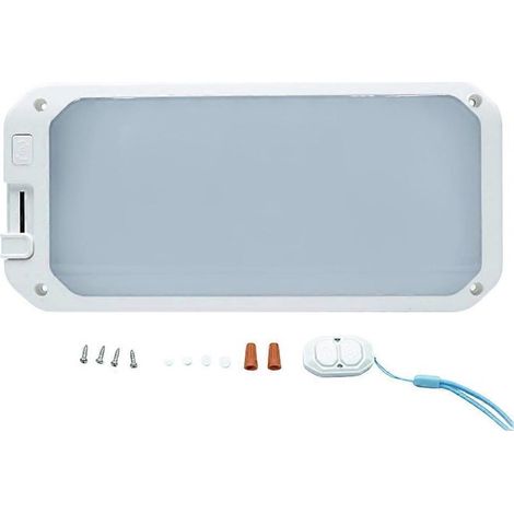 Plafonnier LED pour camping-car, éclairage intérieur pour camping-car, 3 couleurs, intensité variable avec télécommande()