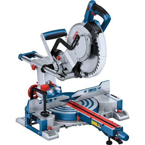 Scie à onglets radiale sans-fil GCM 18V-254 D capacité coupe 90 x 305 mm avec 1 lame 2 appuis de pièce sac à poussière serre-joint (1/5)