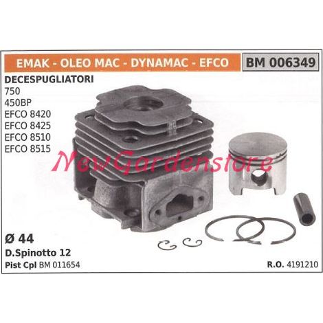 Cilindro pistone segmenti EMAK motore decespugliatore 750 450BP 006349