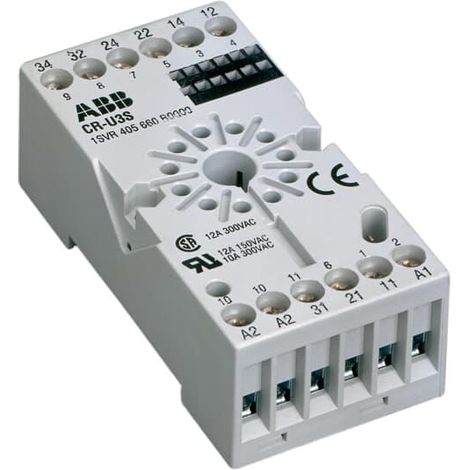 Socle pour Relais débrochable CR-U 3rt et Module 1SVR405660R0000 ABB 240566000