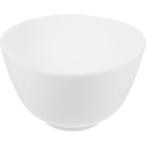 Bol pour Masque Bol En Silicone Souple Blanc 12.5X12.5X16 Cm Pour Mélange Et Service - Ustensile Cuisine Polyvalent Sans Odeur Pour Masques Visage Et Condiments (1/5)