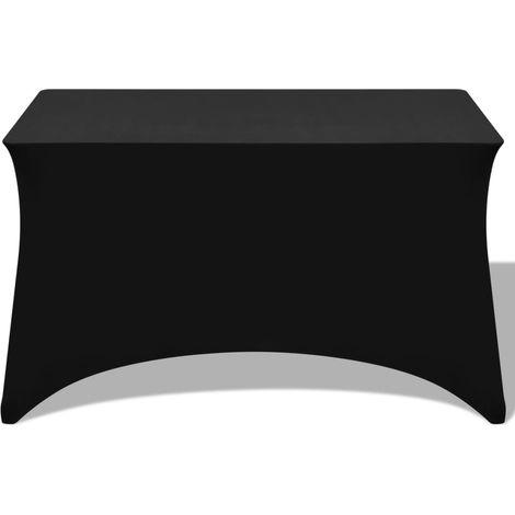 Housses extensibles pour table 2 pièces 243 x 76 x 74cm Noir CFW671107 (1/5)