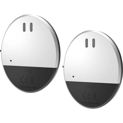 Capteurs d'alarme de fenêtre, capteur de porte d'alarme sans fil, 16/11,3/3,2 cm, sonnette de système de sécurité, sirène de fenêtre 130 dB blanc et noir, ouverture de détecteur de vibrations pour la (1/5)