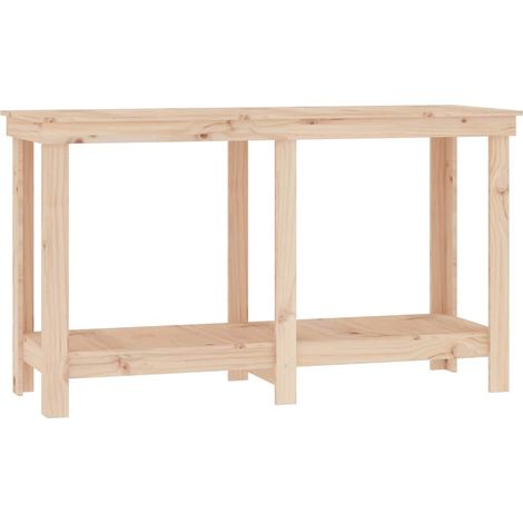 Werkbank 140x50x80 cm Massivholz Kiefer vidaXL