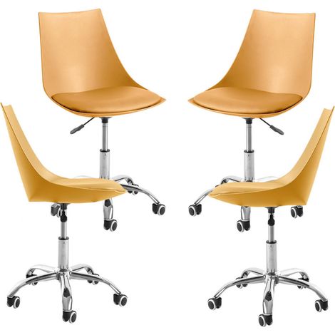 Packs Sillas - Pack 4 Sillas Blok Office - Mostaza (1/5)