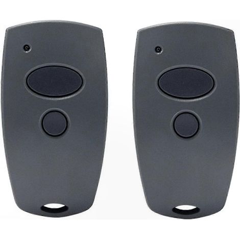 Set mit 2 drahtlosen 868,3-MHz-Fernbedienungen für Garagentoröffner, kompatibel mit vielen Motormodellen (1/5)