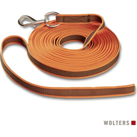Wolters Avanti - Gummierte Schleppleine ohne Handschlaufe - orange - 8 m