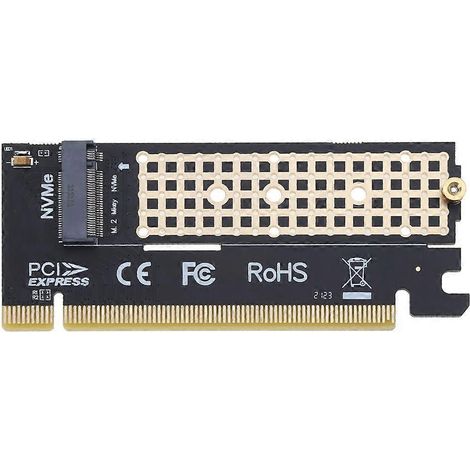 M.2 PCIE 3.0 Adapterkarte PCI-EX16 NVMe Riser unterstützt SSD 2280/2260/2242/2230