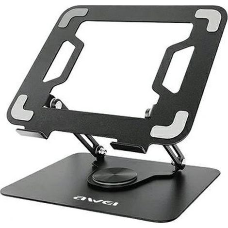 Supporto da scrivania girevole per laptop Awei X46, nero. (1/5)