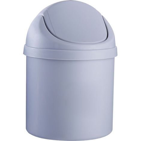 MINKUROW Mini Pattumiera Da Tavolo In Plastica (Grigio) (1/2)