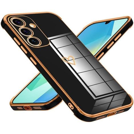 Coque pour Samsung Galaxy A16 5G, motif cœur, protection caméra, silicone souple, antichoc (1/5)