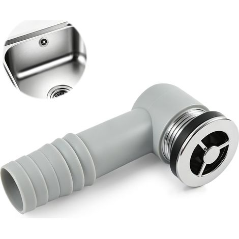 1 Pièces de Tête de Trop Plein d’Évier Ronde36x36mm, Adaptateurs de Trop Plein Compatibles avec Éviers en Céramique, Pour Ouvertures de 21 à 23mm, Remplacement pour Cuisine (1/5)