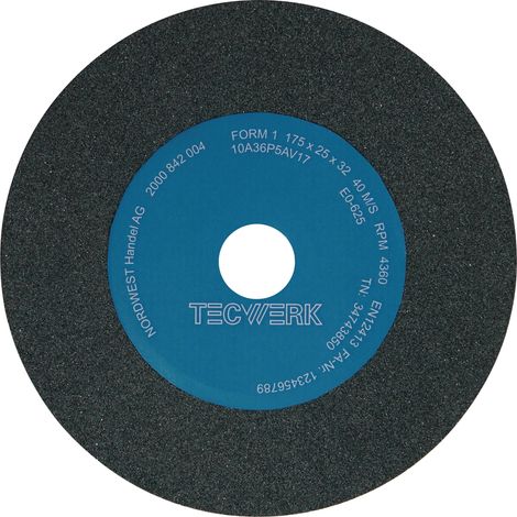 Muela  de  banco  Ø200xB25x32mm  60  forma  A  NK  TECWERK (1/2)