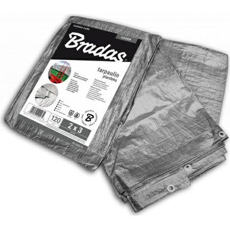 Plandeka srebrna 120g  15 x 20m bradas