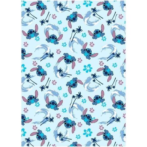 Manta coralina Stitch Disney 110x140cm
