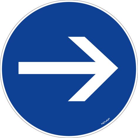 Panneau Sens obligatoire - Rigide Ø180mm - 4040158