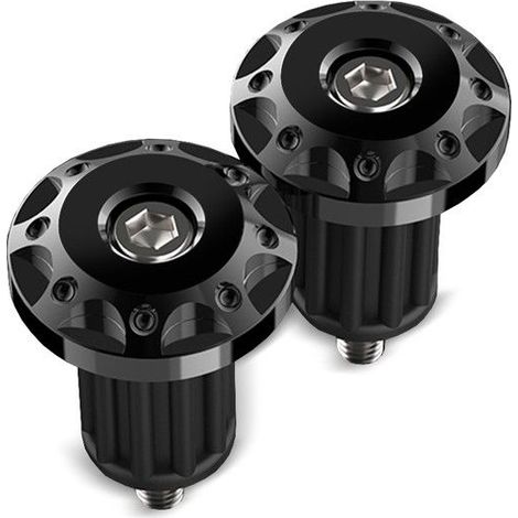 Tappi / massa del manubrio Tourtecs LE1 per moto manubrio universale nero