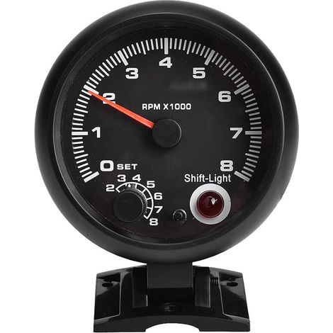 Voiture Jauge de Tachymètre 52mm Universel 12V 0-8000 RPM Compte tour Voiture Diesel Tachymètre Compte Tour Voiture avec Voyant LED de Changement de Vitesse (1/5)