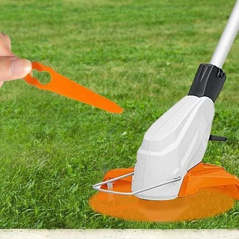 Lot de 100 Lames Compatible pour Coupe Bordure Stihl PolyCut 2-2 PolyCut 3-2, FSA 45 FSA 57 FSE 52, Lames en Plastique pour Coupe Bordure Stihl sans Fil (1/3)