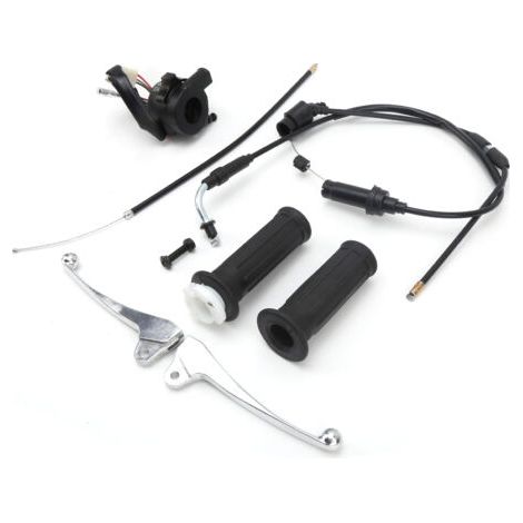 QORVA-Kit de commutateur d'allumage et poignée d'accélérateur pour Yamaha YZinger 50 et PeeWee PW50 – Matériaux ABS et PVC – Installation facile (1/5)