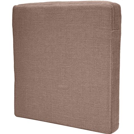 Quadratisches, weiches Yoga-Bodenkissen für den Haushalt, abnehmbare und waschbare Meditationsmatte, Kaffeebraun, 40 x 40 x 6 cm (L x B x H) (1/5)