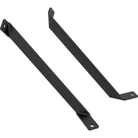 Escuadra para Estantería en Hierro en Negro Poro  Medidas 37170180 mm  Sistema de Fijación Atornillado  2 Unidades -
