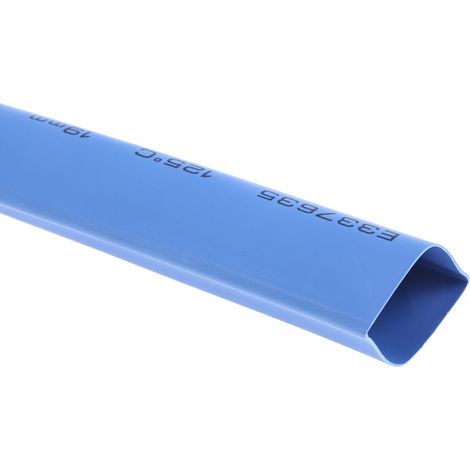 Gaine thermorétractable RS PRO, Dia. 19mm Bleu rétreint 2:1, 5m ( Prix pour Bobine de 5 Mètres )