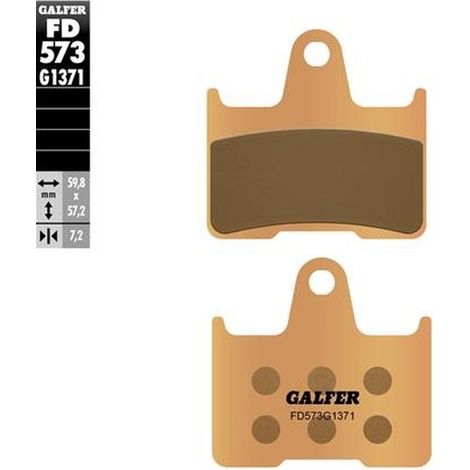 Pastillas de freno Galfer Sinter Metallic para BMW M 1000 R 2023-2024 (traseras)