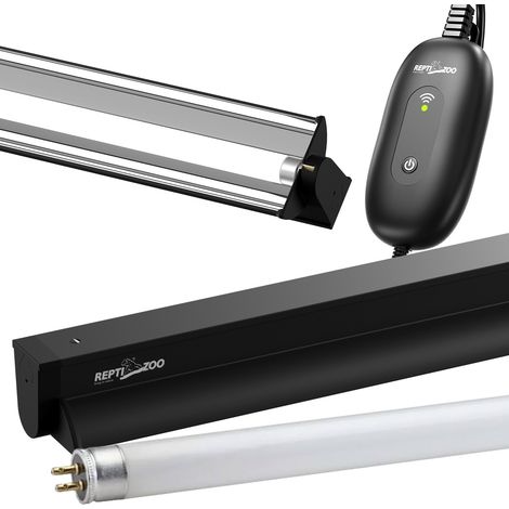 Kit d'éclairage intelligent Repti-Zoo - Lampe UVB 24 W contrôlée par application (1/5)