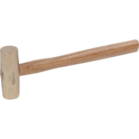 Marteau de machiniste - Manche Hickory - Tête 300g, 310mm - Antidéflagrant - Alliage Aluminium-Bronze